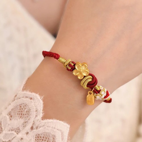 Peach Blossom Luck Red String Bracelet