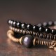Rainbow Obsidian Ebony Copper Healing Bracelet Rainbow Obsidian Ebony Copper Healing Bracelet