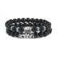 2Pcs Crystal Agate Buddha Protection Bracelet 2Pcs Crystal Agate Buddha Protection Bracelet
