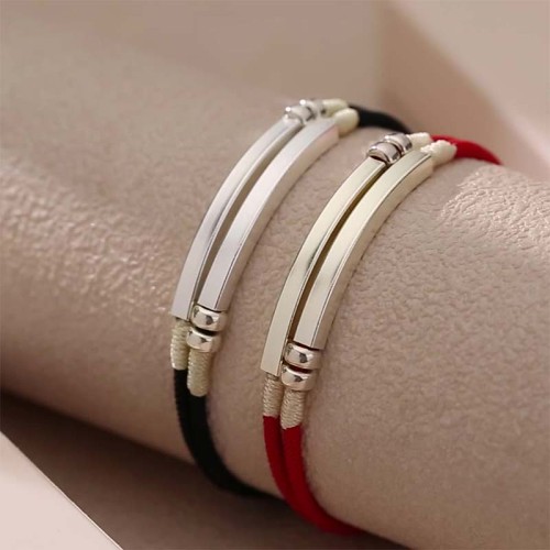 925 Silver Red String Braid Bracelet 925 Silver Red String Braid Bracelet