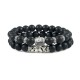 2Pcs Crystal Agate Buddha Protection Bracelet 2Pcs Crystal Agate Buddha Protection Bracelet