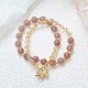 Rose Quartz Elephant Healing Charm Bracelet Rose Quartz Elephant Healing Charm Bracelet