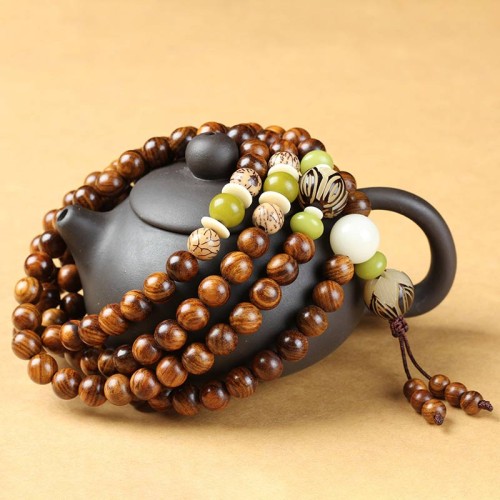 Tibetan Rosewood Protection Mala Bracelet Tibetan Rosewood Protection Mala Bracelet