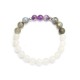 108 Beads White Agate Amethyst Protection Bracelet 108 Beads White Agate Amethyst Protection Bracelet