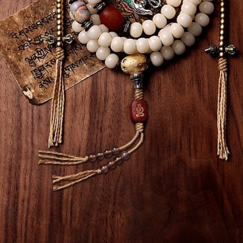 Tibet Bodhi Seed Gray Agate Wealth Bracelet