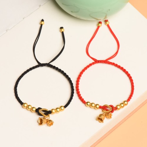 Lily Of The Valley Charm Luck Protection Braided Bracelet