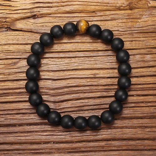 108 Beads Frosted Stone Tiger Eye Balance Necklace 108 Beads Frosted Stone Tiger Eye Balance Necklace
