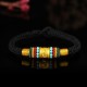 Tibet Gold Om Mani Padme Hum Eight Thread Bracelet