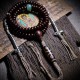 Tibetan Bodhi Seed Dzi Bead Copper Dorje Bracelet Tibetan Bodhi Seed Dzi Bead Copper Dorje Bracelet