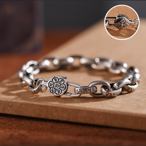 Om Mani Padme Hum Double Dorje Copper Bracelet Om Mani Padme Hum Double Dorje Copper Bracelet