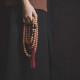 Bodhi Seed Dzi Bead Peace Tassel Bracelet Bodhi Seed Dzi Bead Peace Tassel Bracelet