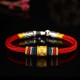 Tibet Gold Om Mani Padme Hum Eight Thread Bracelet