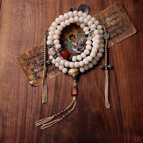 Tibet Bodhi Seed Gray Agate Wealth Bracelet