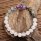 108 Beads White Agate Amethyst Protection Bracelet 108 Beads White Agate Amethyst Protection Bracelet