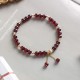 14K Gold Natural Garnet Calm Bracelet 14K Gold Natural Garnet Calm Bracelet