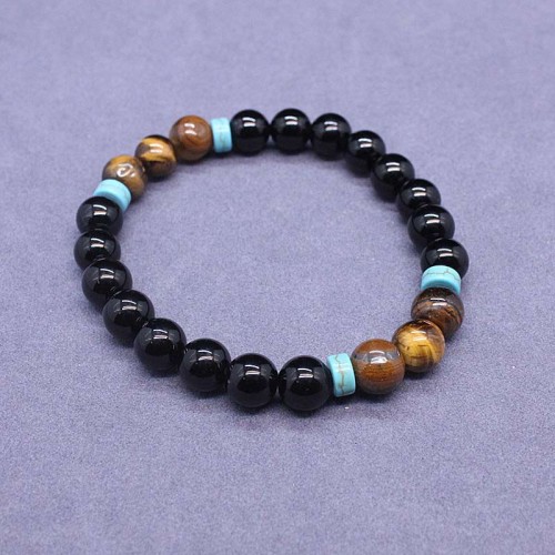 Tibetan Black Onyx Peace Mala Set Tibetan Black Onyx Peace Mala Set