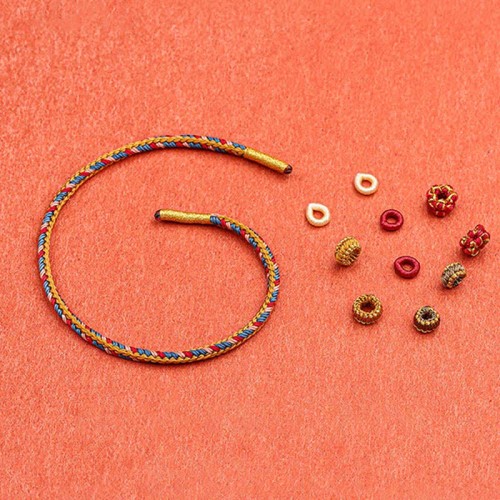 Dunhuang Color Luck Braid String Bracelet