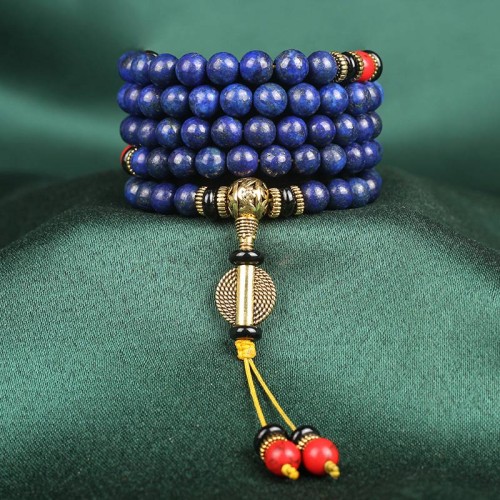 Lapis Lazuli Positive Mala Bracelet