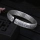 999 Sterling Silver Om Mani Padme Hum Lotus Peace Bracelet 999 Sterling Silver Om Mani Padme Hum Lotus Peace Bracelet
