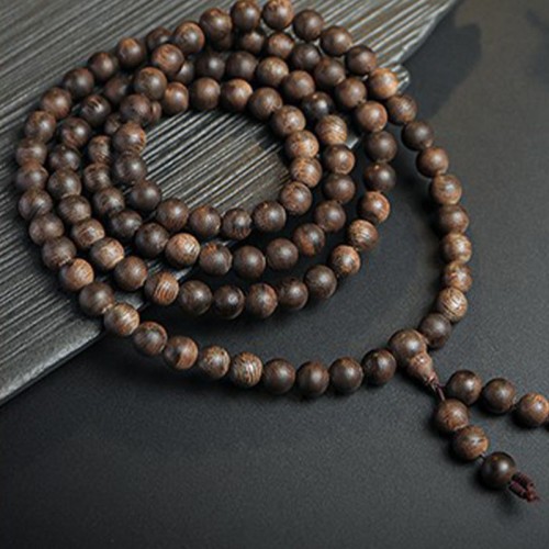 108 Mala Agarwood Peace Strength Calm Bracelet 108 Mala Agarwood Peace Strength Calm Bracelet