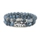 2Pcs Crystal Agate Buddha Protection Bracelet 2Pcs Crystal Agate Buddha Protection Bracelet