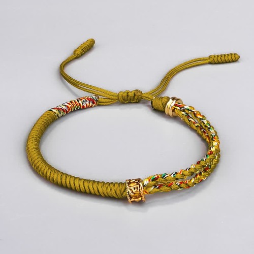 Om Mani Padme Hum Luck String Bracelet Om Mani Padme Hum Luck String Bracelet