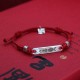 925 Sterling Silver Red String Luck Strength Bracelet