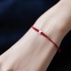 925 Silver Luck Bead Red String Braided Bracelet 925 Silver Luck Bead Red String Braided Bracelet