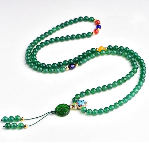 108 Mala Green Agate Power Support Bracelet 108 Mala Green Agate Power Support Bracelet