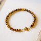 14K Gold Plated Tiger Eye Courage Protection Bracelet 14K Gold Plated Tiger Eye Courage Protection Bracelet
