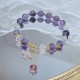 Amethyst Crystal Butterfly Charm Bracelet Amethyst Crystal Butterfly Charm Bracelet