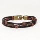 Vintage Leather Brown Rope Bracelet Vintage Leather Brown Rope Bracelet