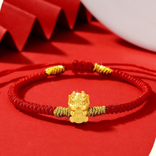 Silver Year of the Dragon Copper Coin Bracelet Silver Year of the Dragon Copper Coin Bracelet