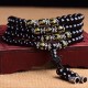 Black Obsidian Six True Words Protection Bracelet Black Obsidian Six True Words Protection Bracelet