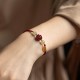 Cinnabar Chinese Zodiac Hetian Jade Bracelet
