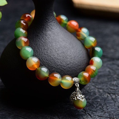 Natural Green Agate Healing Bracelet Natural Green Agate Healing Bracelet