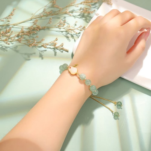 Year of the Rabbit Green Aventurine Luck Bracelet Year of the Rabbit Green Aventurine Luck Bracelet