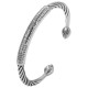 Tibetan Om Mani Padme Hum Heart Sutra Cuff Bracelet