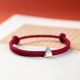925 Silver Fu Character Blessing Braided Bracelet 925 Silver Fu Character Blessing Braided Bracelet