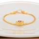 18K Gold Om Mani Padme Hum Koi Fish Luck Bracelet 18K Gold Om Mani Padme Hum Koi Fish Luck Bracelet