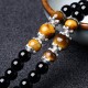 108 Beads Black Obsidian Tiger Eye Mala Bracelet 108 Beads Black Obsidian Tiger Eye Mala Bracelet