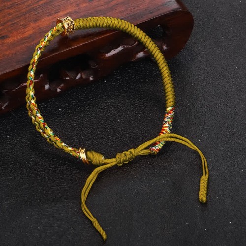Om Mani Padme Hum Luck String Bracelet Om Mani Padme Hum Luck String Bracelet