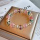 Strawberry Quartz Colorful Crystal Positive Bracelet Strawberry Quartz Colorful Crystal Positive Bracelet