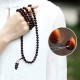 108 Mala Beads Small Leaf Red Sandalwood Amber Bracelet 108 Mala Beads Small Leaf Red Sandalwood Amber Bracelet