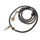Rainbow Obsidian Ebony Wood Copper Multilayer Bracelet