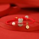 925 Silver Year of the Rabbit Hetian Jade Coin Wealth Bracelet