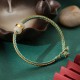 999 Gold Hetian Jade Om Mani Padme Hum Bracelet 999 Gold Hetian Jade Om Mani Padme Hum Bracelet