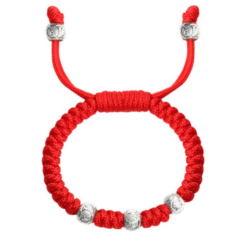 925 Silver King Kong Knot Multicolored String Strength Bracelet