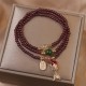 Garnet Strawberry Quartz Koi Fish Bracelet Garnet Strawberry Quartz Koi Fish Bracelet