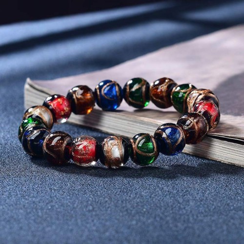 Colorful Liuli Glass Luck Bracelet Colorful Liuli Glass Luck Bracelet